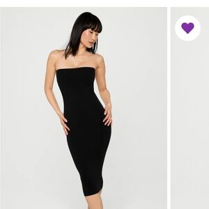 Black Strapless Dress